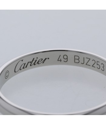 Cartier Ring 1895 Wedding Width Approximately 2mm Platinum PT950 No. 9 Ladies CARTIER Faites des économies