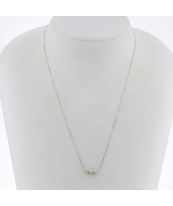 Aker Necklace BB Line Approx. 0.11ct AB1762010100 K18 Yellow Gold Ladies AHKAH pas cher