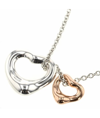 Tiffany Necklace Double Open Heart Silver 925 K18 Pink Gold Ladies TIFFANY & Co. l'achat 