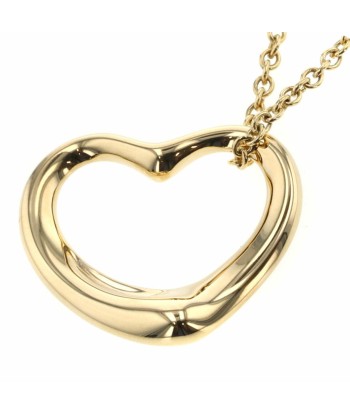 Tiffany Necklace Open Heart Width approx. 15mm K18 Yellow Gold Ladies TIFFANY & Co. solde