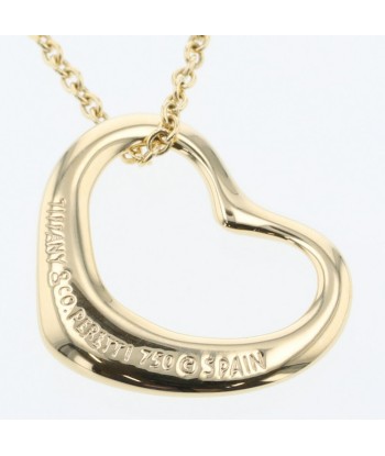 Tiffany Necklace Open Heart Width approx. 15mm K18 Yellow Gold Ladies TIFFANY & Co. solde