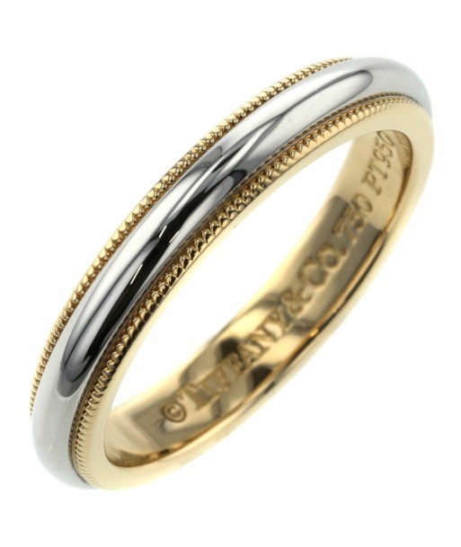 Tiffany Rings / Milgrain Width 3.5mm Platinum PT950 K18 Yellow Gold No. 12 Ladies TIFFANY & Co. Vous souhaitez 