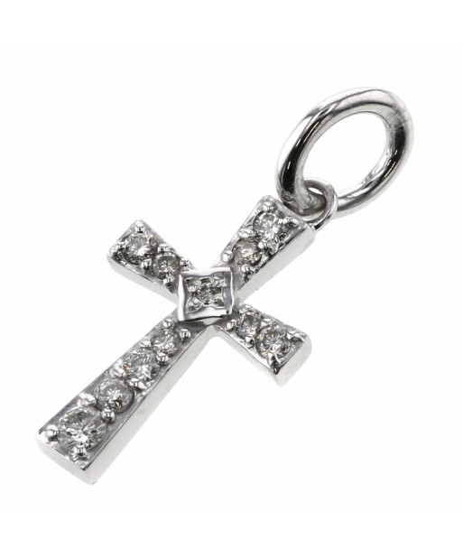 Agat Pendant Top Cross D0.154ct K18 White Gold Ladies agete votre restaurant rapide dans 