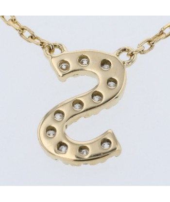 Aker Necklace Initial S D0.05ct VC0967010100 K18 Yellow Gold Ladies AHKAH En savoir plus