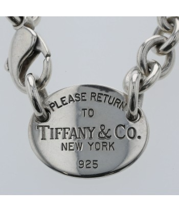 Tiffany Necklace Return to Oval Tag Silver 925 Ladies TIFFANY & Co. pas cher chine