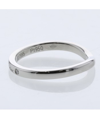 Cartier Ring Ballerina Curve Wedding 3P Width Approx. 2mm B4092948 Platinum PT950 Diamond No. 8 Ladies CARTIER soldes