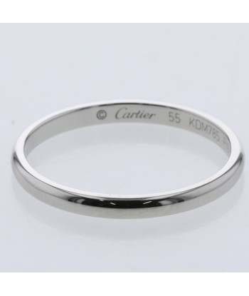 Cartier Ring 1895 Wedding Width Approximately 2mm Platinum PT950 No. 15 Mens CARTIER pas cher