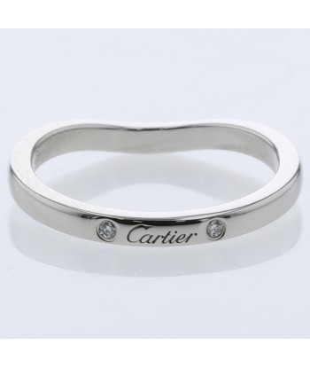 Cartier Ring Ballerina Curve Wedding 3P Width Approx. 2mm B4092948 Platinum PT950 Diamond No. 8 Ladies CARTIER soldes