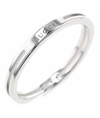 Gucci Ring Infinity Width Approximately 2mm 373512 J8502 9000 K18 White Gold No. 13 Ladies GUCCI prix