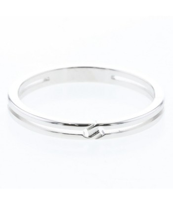 Gucci Ring Infinity Width Approximately 2mm 373512 J8502 9000 K18 White Gold No. 13 Ladies GUCCI prix