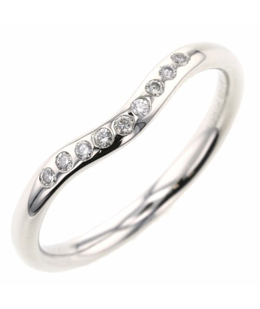 Tiffany Ring / Curved Band 9P Width approx. 2mm PT950 No. 9 Ladies TIFFANY & Co. Par le système avancé 