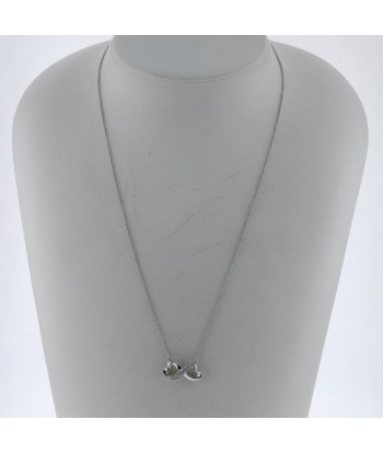 Tiffany Necklace Double Rubbing Heart 10P K18 White Gold Diamond Ladies TIFFANY & Co. Découvrez la collection