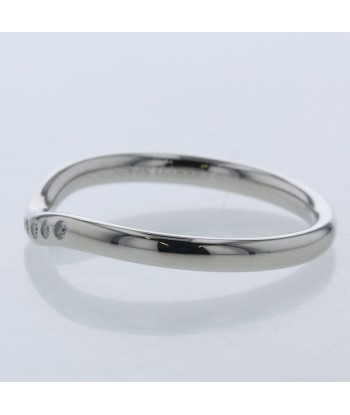 Tiffany Ring / Curved Band 9P Width approx. 2mm PT950 No. 9 Ladies TIFFANY & Co. Par le système avancé 