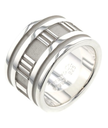 Tiffany Ring / Atlas Wide Width approx. 12mm Top 7.5 Bottom 10 Silver 925 Ladies TIFFANY & Co. france