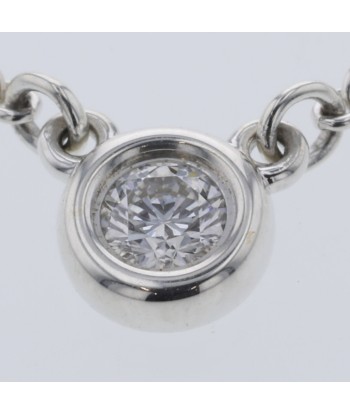 Tiffany Necklace By The Yard Single Approx. 0.07ct Silver 925 Diamond Ladies TIFFANY & Co. hantent personnes