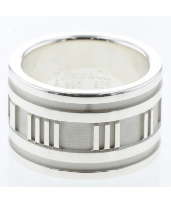 Tiffany Ring / Atlas Wide Width approx. 12mm Top 7.5 Bottom 10 Silver 925 Ladies TIFFANY & Co. france