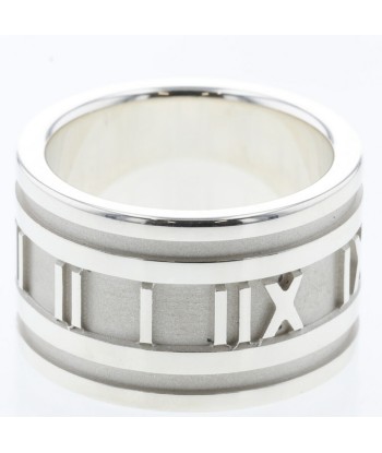 Tiffany Ring / Atlas Wide Width approx. 12mm Top 7.5 Bottom 10 Silver 925 Ladies TIFFANY & Co. france