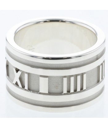 Tiffany Ring / Atlas Wide Width approx. 12mm Top 7.5 Bottom 10 Silver 925 Ladies TIFFANY & Co. france