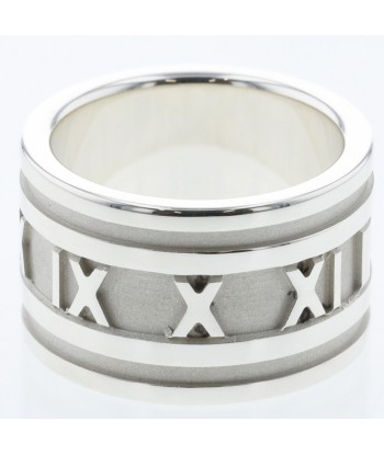 Tiffany Ring / Atlas Wide Width approx. 12mm Top 7.5 Bottom 10 Silver 925 Ladies TIFFANY & Co. france