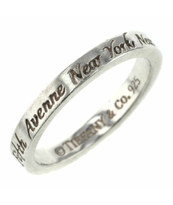 Tiffany Ring Notes Narrow New York Silver 925 No. 13 Ladies TIFFANY & Co. la livraison gratuite