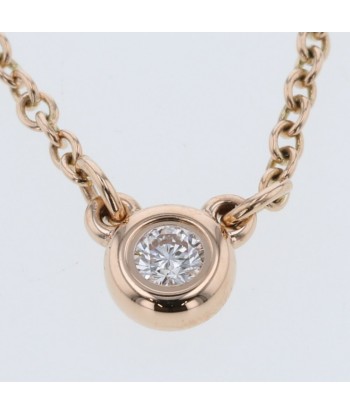 Tiffany Necklace By The Yard Single 1P Approx. 0.05ct K18 Pink Gold Diamond Ladies TIFFANY & Co. Venez acheter