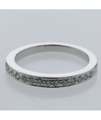 Tiffany Ring Half Circle 15P Width Approximately 2mm Platinum PT950 Diamond No. 9 Ladies TIFFANY & Co. plus qu'un jeu 