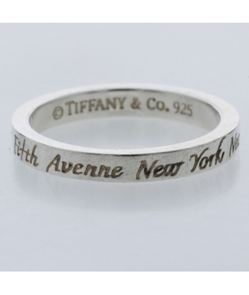 Tiffany Ring Notes Narrow New York Silver 925 No. 13 Ladies TIFFANY & Co. la livraison gratuite