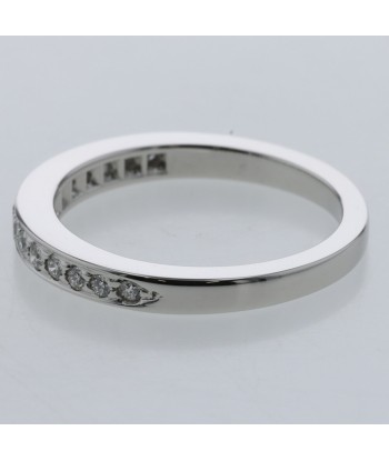 Tiffany Ring Half Circle 15P Width Approximately 2mm Platinum PT950 Diamond No. 9 Ladies TIFFANY & Co. plus qu'un jeu 