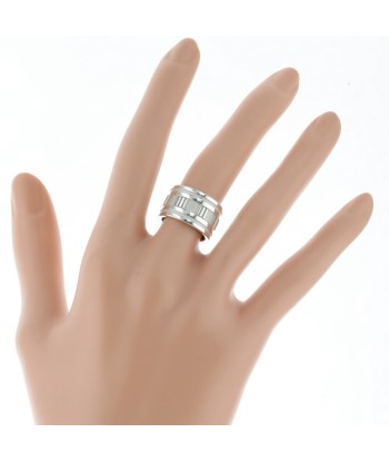 Tiffany Ring / Atlas Wide Width approx. 12mm Top 7.5 Bottom 10 Silver 925 Ladies TIFFANY & Co. france