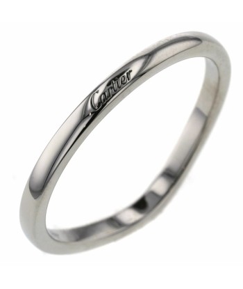 Cartier Ring Ballerina Curve Wedding Width Approximately 2mm B4092800 Platinum PT950 No. 20 Mens CARTIER le concept de la Pate a emporter 