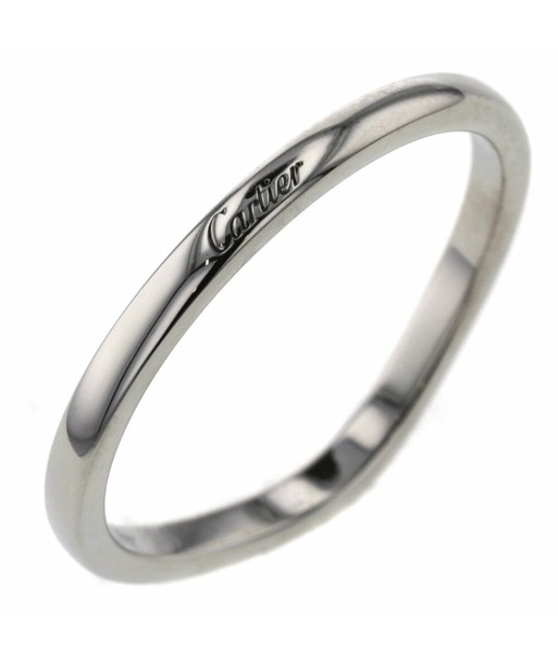 Cartier Ring Ballerina Curve Wedding Width Approximately 2mm B4092800 Platinum PT950 No. 20 Mens CARTIER le concept de la Pate a emporter 