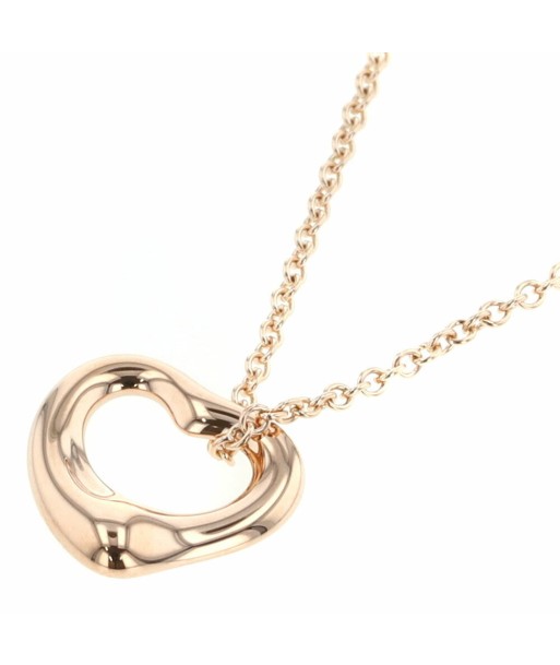 Tiffany Necklace Open Heart Width approx. 11mm K18 Pink Gold Ladies TIFFANY & Co. pas chere