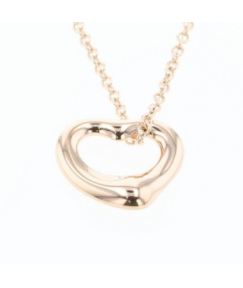 Tiffany Necklace Open Heart Width approx. 11mm K18 Pink Gold Ladies TIFFANY & Co. pas chere