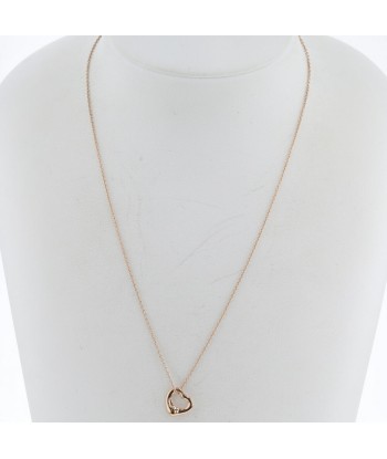 Tiffany Necklace Open Heart Width approx. 11mm K18 Pink Gold Ladies TIFFANY & Co. pas chere