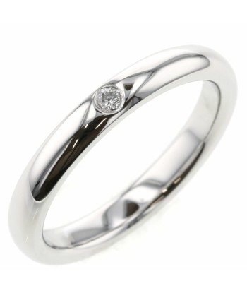 Tiffany Ring Stacking Band 1P Width Approx. 2.8mm Platinum PT950 Diamond No. 9 Ladies TIFFANY & Co. en ligne