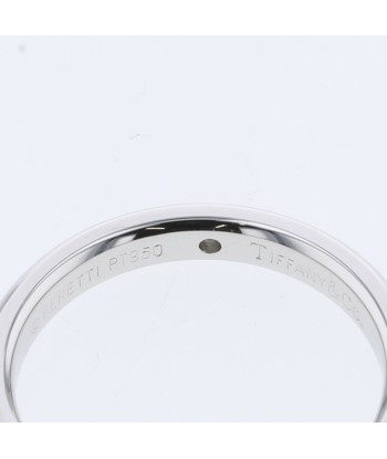 Tiffany Ring Stacking Band 1P Width Approx. 2.8mm Platinum PT950 Diamond No. 9 Ladies TIFFANY & Co. en ligne