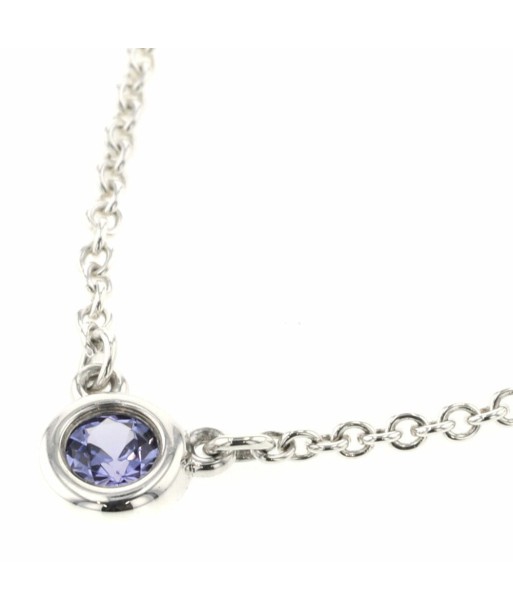 Tiffany Necklace Color by the Yard Tanzanite 1P Approx. 0.07ct Silver 925 Ladies TIFFANY & Co. Livraison rapide