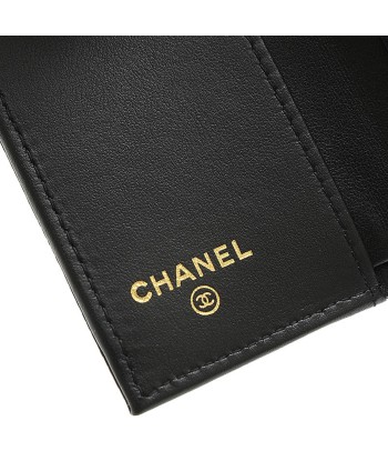 Chanel Caviar Leather Wallet (tri-fold) Black pas cher 