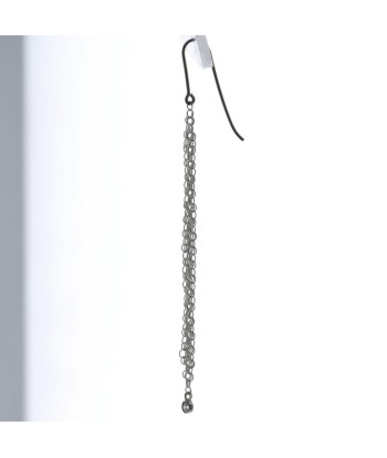 Tiffany Earrings Mesh Tassel 1P One Ear Only Silver 925 Diamond Ladies TIFFANY & Co. plus qu'un jeu 