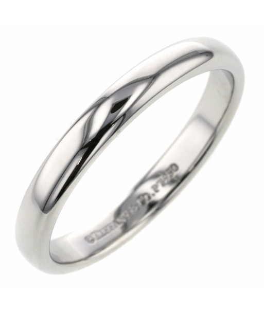 Tiffany Ring / Classic Band Width approx. 3mm Platinum PT950 No. 19 Mens TIFFANY & Co. hantent personnes