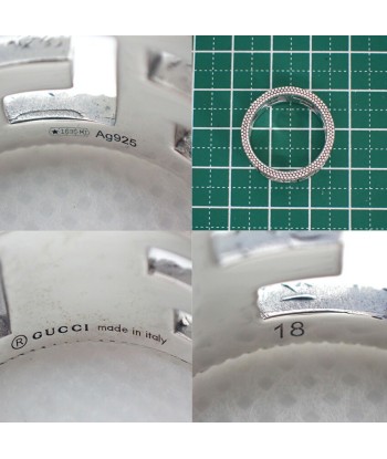 GUCCI / Gucci Ag925 Square G Ring No. 16 en stock