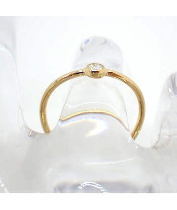 TIFFANY / Tiffany 750YG Wave Single Row Diamond Ring No. 10 Comparez et commandez 