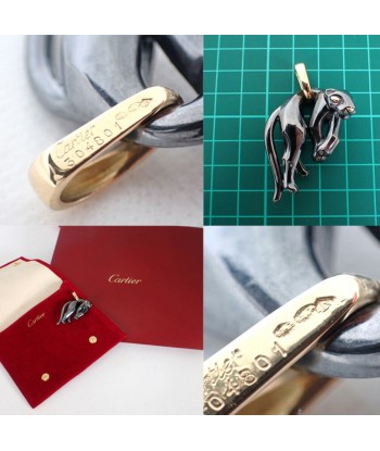 Cartier / 750YG Panther Silverium 800 Charm Pendant Top online