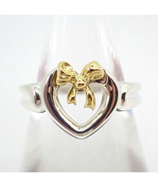 TIFFANY / Tiffany SV925 750 Combination Heart Ribbon Ring No. 7 Dans la société mordern