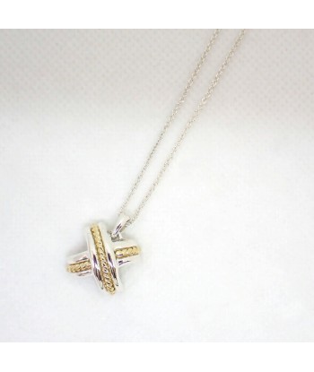 TIFFANY / Tiffany SV925 750 Signature Cross Pendant Necklace 50-70% off 