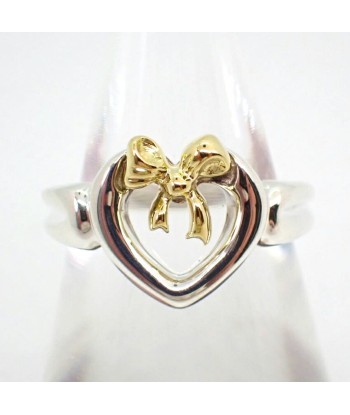 TIFFANY / Tiffany SV925 750 Combination Heart Ribbon Ring No. 7 Dans la société mordern