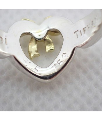 TIFFANY / Tiffany SV925 750 Combination Heart Ribbon Ring No. 7 Dans la société mordern