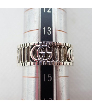 GUCCI / Gucci Double G Silver Ring No. 14 livraison gratuite