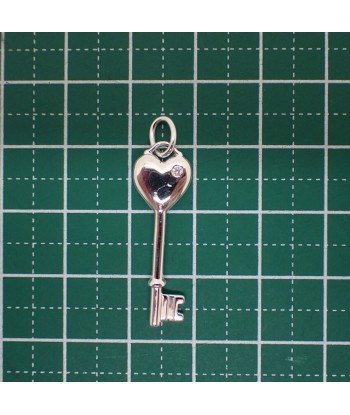 TIFFANY / Tiffany SV925 Heart Key Diamond 1P Pendant Top ouvre sa boutique