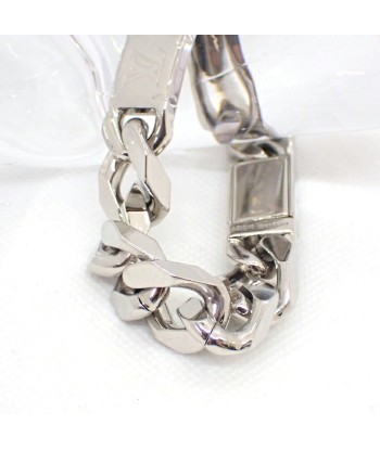 LOUIS VUITTON M62486 Monogram Silver Chain Bracelet les muscles